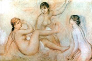 Pierre Auguste Renoir : hree Bathers by the Water